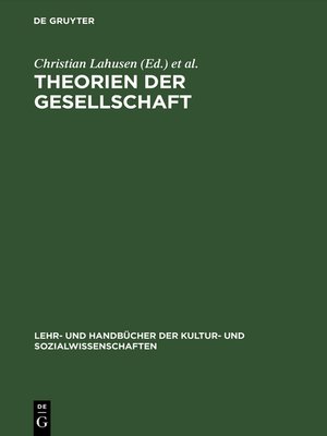 cover image of Theorien der Gesellschaft